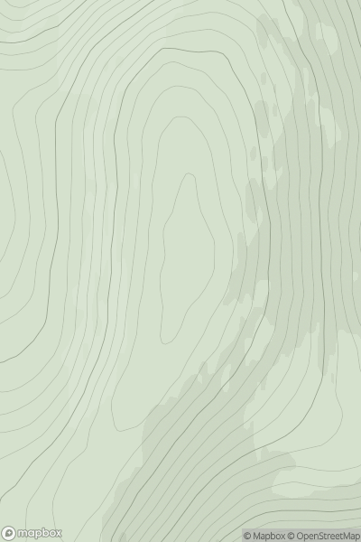 Thumbnail image for Creag Dhubh [Cairngorms] showing contour plot for surrounding peak
